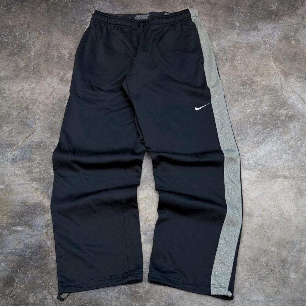 Niker Therma-Fit Black Baggy Sweatpants Mens Size Large Sportswear Elastic Waist